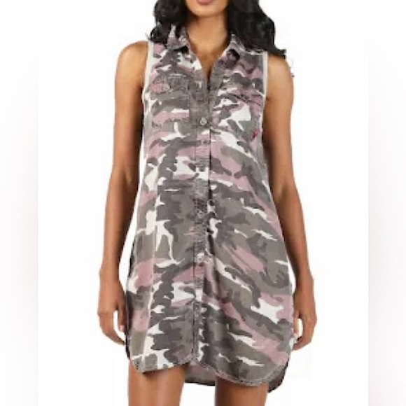 Hard Tail Camouflage Shirt-Dress. - Picture 1 of 9